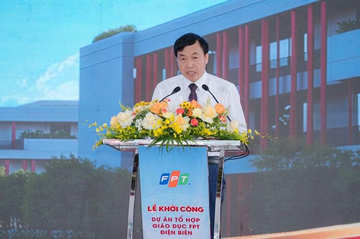 Ông Lê Văn Lương – Phó Bí thư Tỉnh uỷ, Chủ tịch Uỷ ban nhân dân tỉnh Điện Biên phát biểu tại sự kiện.