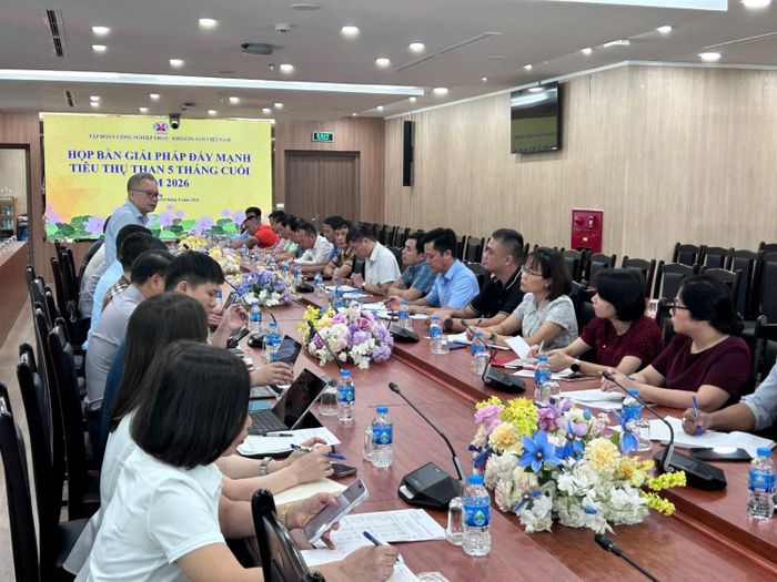 Ban Kinh doanh than TKV đã chủ trì làm việc về triển khai các giải pháp đẩy mạnh tiêu thụ than 5 tháng cuối năm 2026 với sự tham dự của đại diện lãnh đạo các Ban Sản xuất than, Kỹ thuật Công nghệ mỏ TKV.