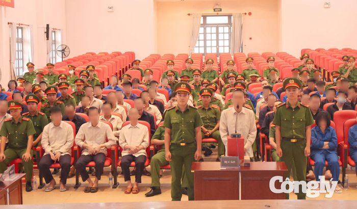 Các bị cáo tại điểm cẩu Trại tạm giam Chí Hoà (T30) công an TP.HCM.