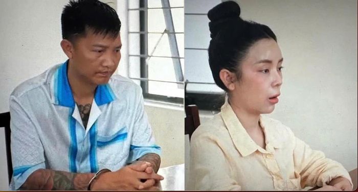 Bùi Xuân Huấn và vợ là Phạm Thị Ngọc Linh. Ảnh: CACC
