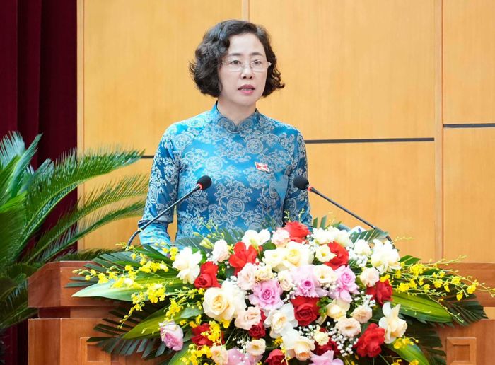 Bà Vũ Thị Mai Anh - tân Phó chủ tịch UBND tỉnh Quảng Ninh. Ảnh: Cổng thông tin điện tử tỉnh Quảng Ninh