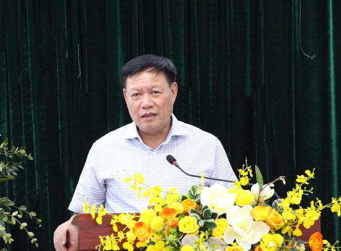 Ông Đỗ Xuân Tuyên, Thứ trưởng Bộ Y tế, Chủ tịch Hội Kế hoạch hóa gia đình Việt Nam phát biểu tại buổi lễ.