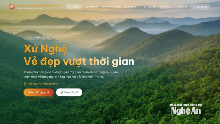 Cổng Cơ sở dữ liệu ngành Văn hóa, Thể thao và Du lịch. Ảnh: Thành Duy