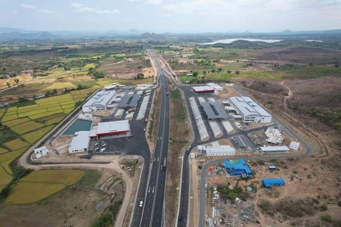 Trạm dừng nghỉ trên cao tốc Vĩnh Hảo-Phan Thiết đã được đưa vào vận hành, khai thác. (Ảnh: Cục Đường bộ Việt Nam cung cấp)