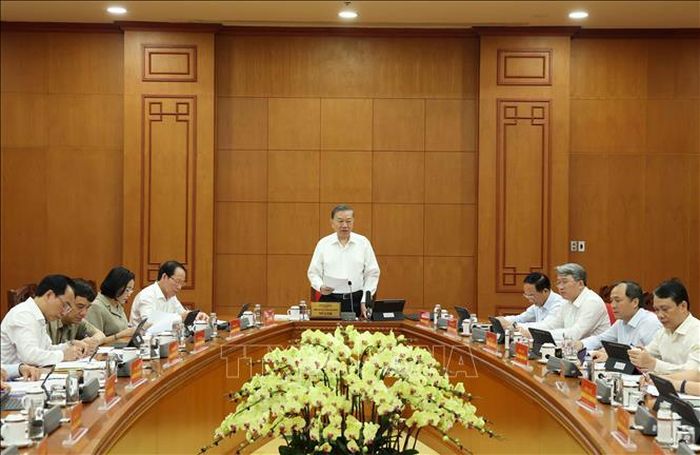 Tổng Bí thư, Chủ tịch nước Tô Lâm phát biểu chỉ đạo. Ảnh: Thống Nhất/TTXVN