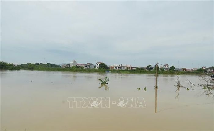 Mực nước trên nhiều sông ở Bắc Ninh dâng cao.