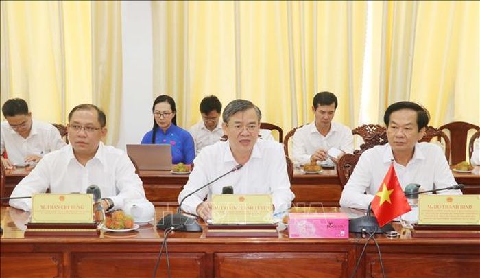 Ông Trương Cảnh Tuyên, Chủ tịch UBND TP Cần Thơ phát biểu.
