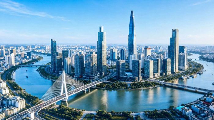 Phối cảnh Trung tâm tài chính quốc tế Việt Nam tại TP Hồ Chí Minh.