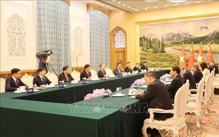 Quang cảnh buổi hội kiến.