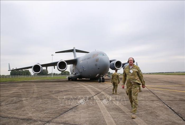 Máy bay vận tải quân sự Boeing C-17 Globemaster III. Ảnh tư liệu: TTXVN