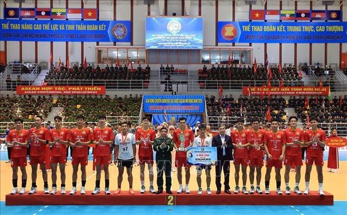 Đội tuyển Công an Thành phố Hồ Chí Minh đạt giải Nhì. Ảnh: Tuấn Anh/TTXVN