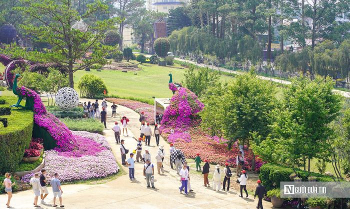 Khách tham quan du lịch tại Đà Lạt.