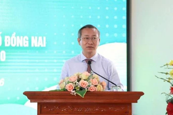 Ông Cao Tiến Sỹ - Chủ tịch Hội Nông dân TP Đồng Nai, phát biểu.