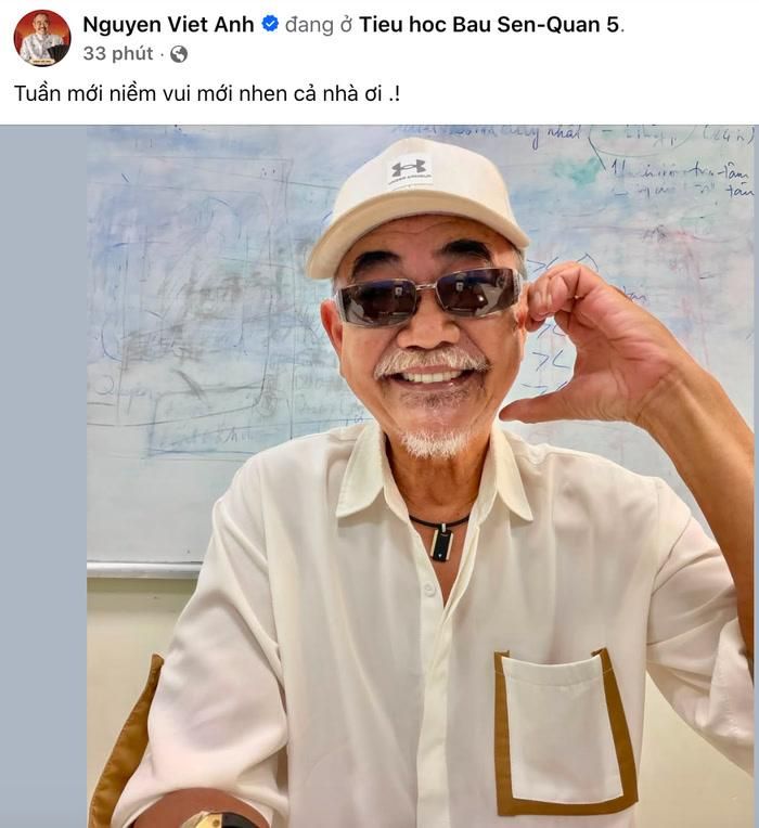 NSND Việt Anh hiện tại. Ảnh: Chụp màn hình FBNV