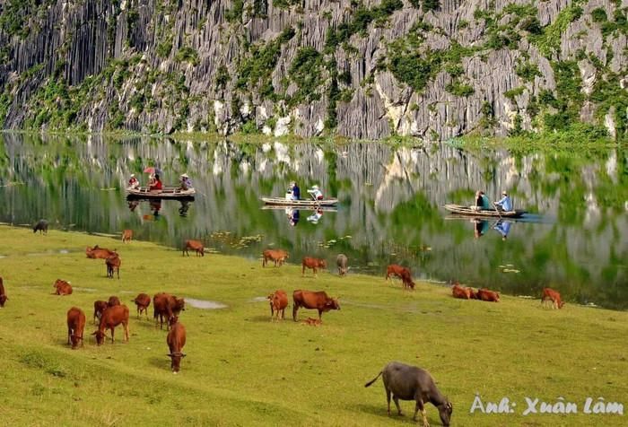 Miền quê yên bình ở Ninh Bình. Ảnh: Xuân Lâm