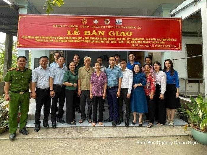 Bàn giao nhà cho hộ ông Nguyễn Trung Thành, xã Phước An, Đồng Nai