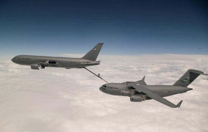 Máy bay tiếp dầu KC-135 của Mỹ. Ảnh: Reuters.