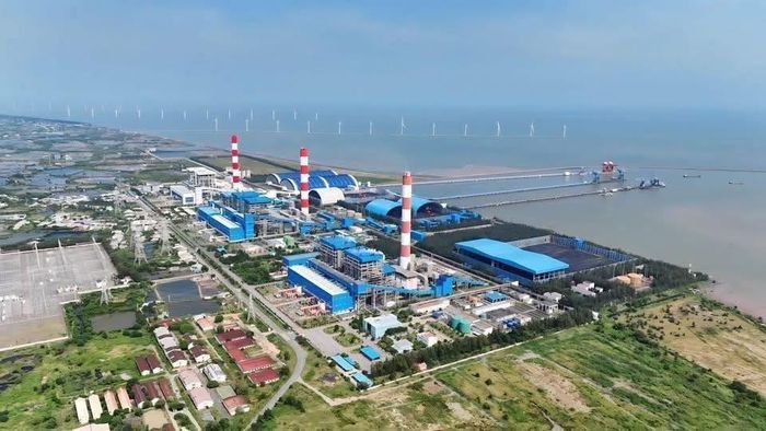 Nhà máy Nhiệt điện Duyên Hải 1 thuộc Trung tâm Điện lực Duyên Hải, tỉnh Vĩnh Long. Ảnh: EVNGENCO1.