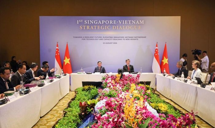 Toàn cảnh Đối thoại chiến lược lần thứ nhất giữa Đảng Cộng sản Việt Nam và Đảng Hành động Nhân dân Singapore - Ảnh: Dangcongsan.vn