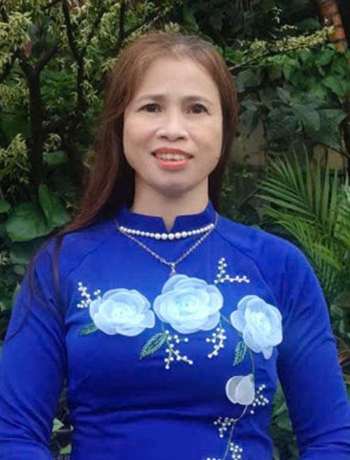 Chị Hoàng Thị Chiến, Chi hội Trưởng phụ nữ thôn Văn Dương, xã Lương Tài.