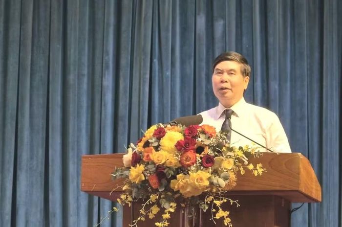  Phó Chủ tịch UBND tỉnh Lâm Hải Giang phát biểu tại buổi lễ. Ảnh: Hồng Thương 