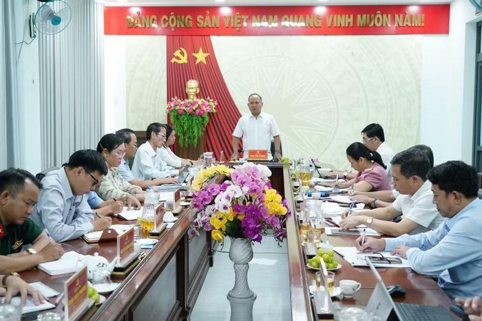  Quang cảnh buổi làm việc. Ảnh: N.H 