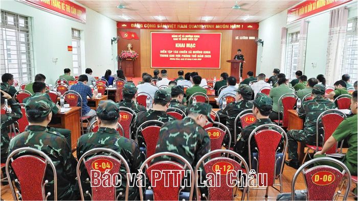 Quang cảnh diễn tập.