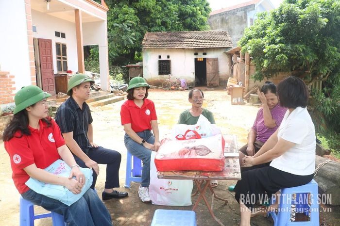 Lãnh đạo Hội Chữ thập đỏ tỉnh và Đảng ủy, UBND phường Kỳ Lừa thăm hỏi, động viên gia đình ông Dương Đức Hòa, khối Hợp Tân, phường Kỳ Lừa