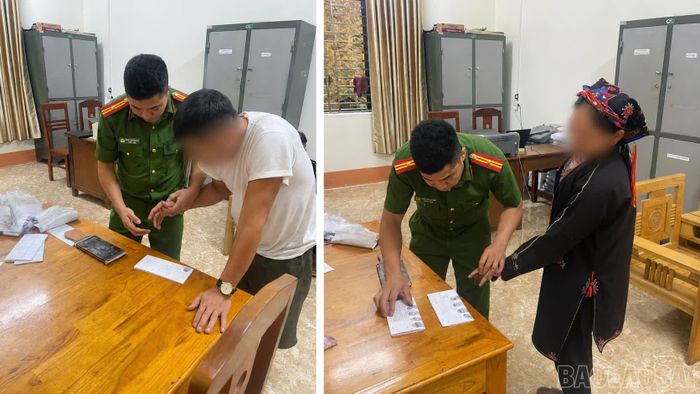 Công an xã Tân Lĩnh lập hồ sơ, xử phạt vi phạm hành chính trường hợp sử dụng kích điện khai thác thủy sản trái phép.