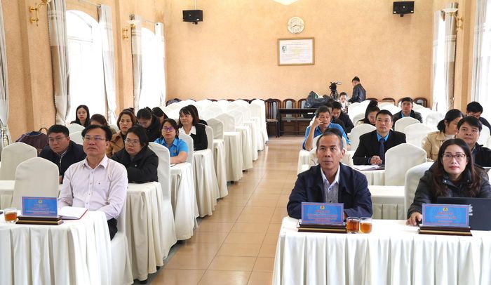 Cán bộ, công chức, viên chức tham gia tập huấn tại điểm cầu Lâm Đồng