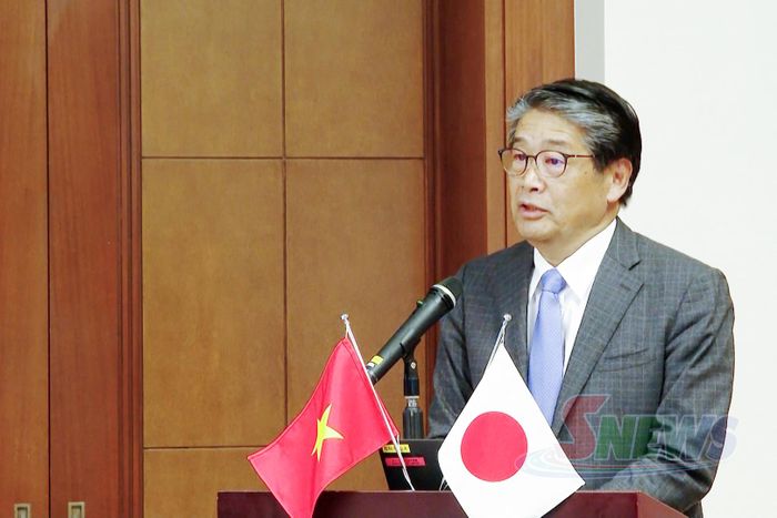 Ngài Ito Naoki – Đại sứ Đặc mệnh toàn quyền Nhật Bản tại Việt Nam phát biểu tại diễn đàn.
