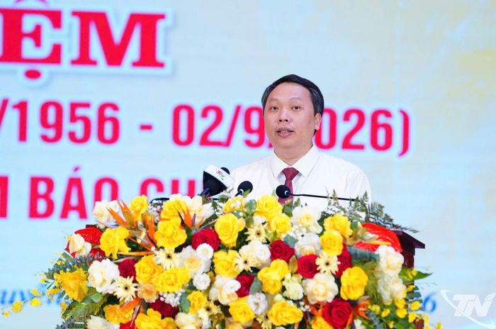 Thứ trưởng Bộ Văn hóa, Thể thao và Du lịch Nguyễn Huy Dũng phát biểu tại buổi Lễ.