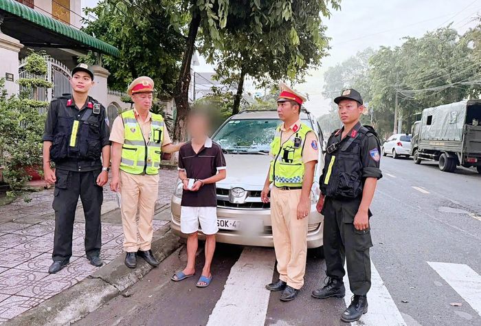 CSGT phát hiện xử lý tài xế dương tính với chất ma túy.