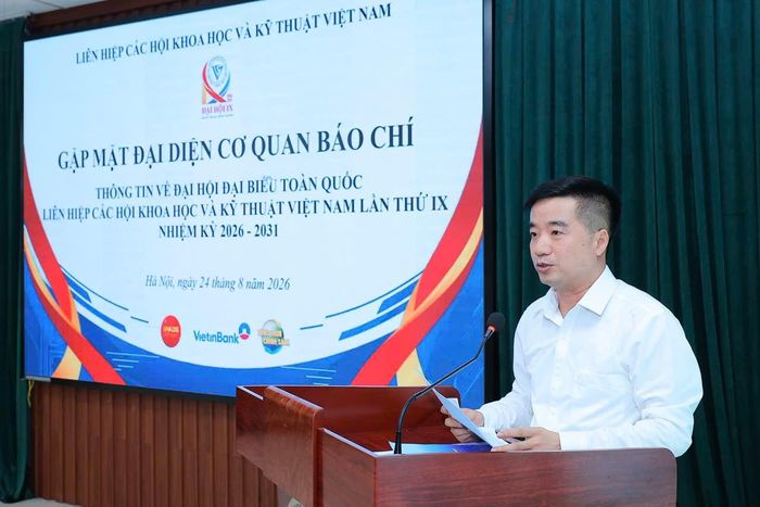 ThS. Nguyễn Quyết Chiến, Tổng Thư ký LHHVN thông tin những nhiệm vụ trọng tâm trong nhiệm kì 2026 -2031 của LHHVN