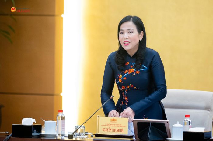Chủ nhiệm Ủy ban Khoa học, Công nghệ và Môi trường Nguyễn Thanh Hải phát biểu