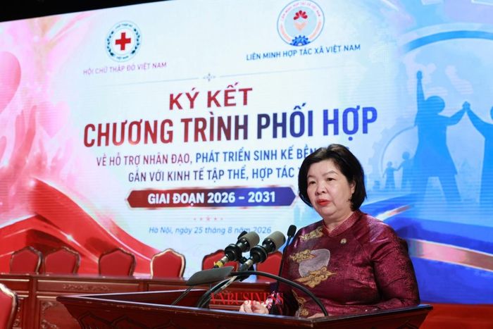 Đồng chí Cao Xuân Thu Vân, Chủ tịch Liên minh HTX Việt Nam.