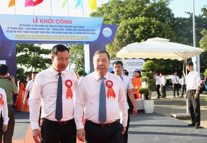 Phó Thủ tướng Thường trực Chính phủ Phạm Gia Túc đến dự lễ khởi công dự án. Ảnh: VGP