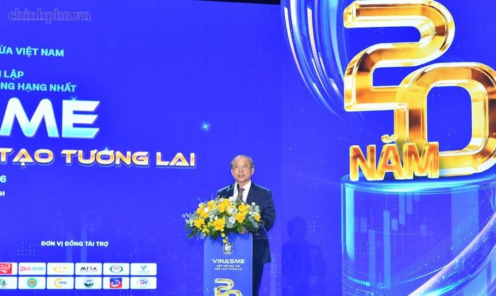 Chủ tịch Hiệp hội Nguyễn Văn Thân phát biểu tại sự kiện - Ảnh: chinhphu.vn