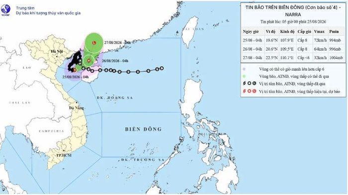 Ảnh: Trung tâm Dự báo Khí tượng thủy văn Quốc gia