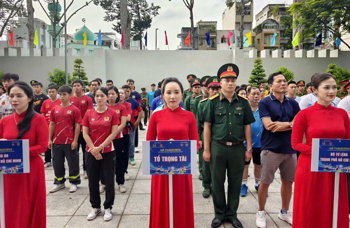 Một số đội tham dự hội thao.