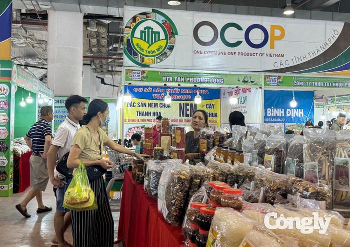Hội chợ OCOP diễn ra từ ngày 28/8 đến hết 6/9 tại Cung Quy hoạch, Hội chợ và Triển lãm. (Ảnh: TV)