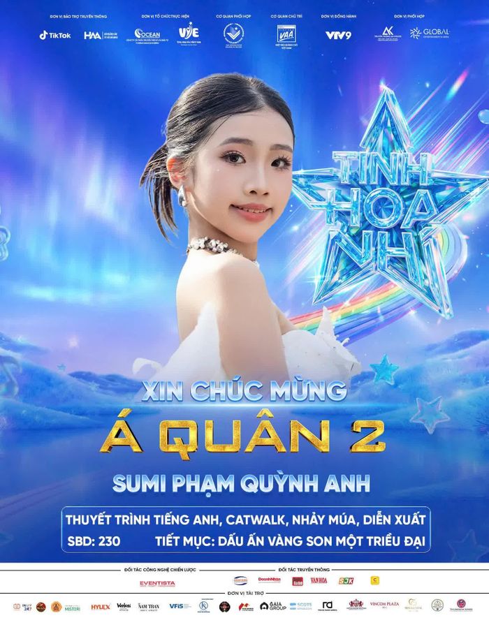 Các thí sinh đạt giải 
