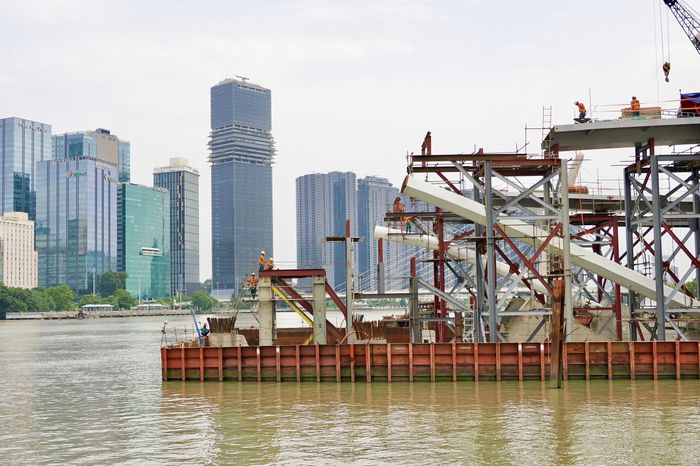 Dự kiến việc lai dắt công trình có thể thực hiện sau ngày 20/9. (Ảnh: Chủ đầu tư)