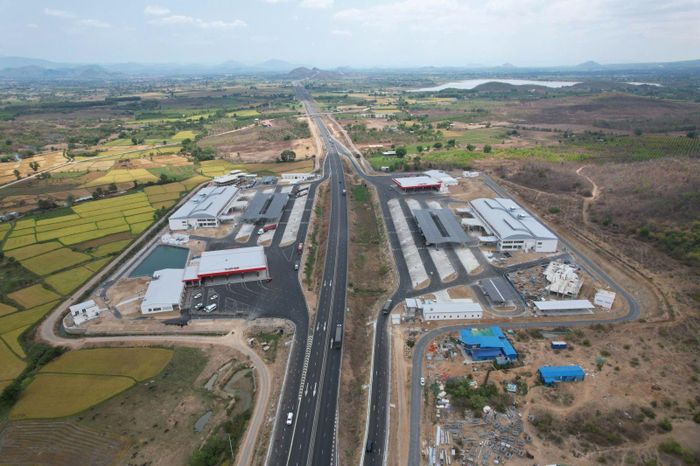 Trạm dừng nghỉ trên cao tốc Vĩnh Hảo-Phan Thiết đã được đưa vào vận hành, khai thác. (Ảnh: Cục Đường bộ)