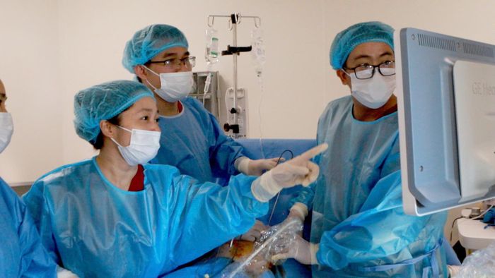 Ca phẫu thuật được thực hiện khẩn trương ngay sau khi thai phụ nhập viện (Ảnh: BVCC)