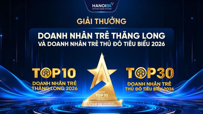 Lễ vinh danh giải thưởng dự kiến được tổ chức vào tháng 10-2026. Ảnh: HanoiBA.