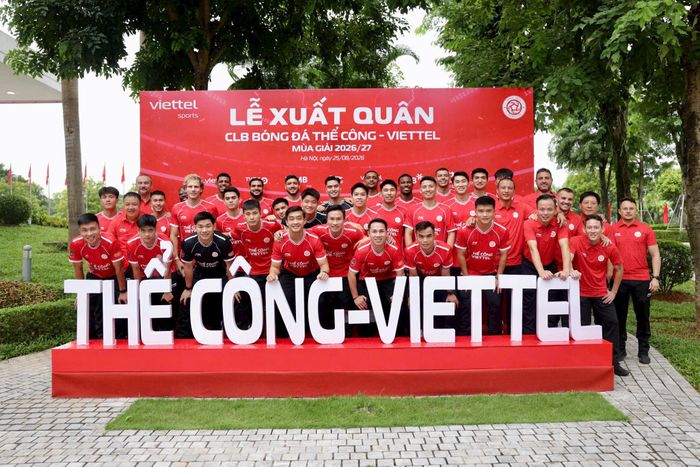 CLB Thể Công - Viettel ra mắt 11 tân binh, quyết tâm cạnh tranh chức vô địch V.League 2026-2027. Ảnh: Hà Ngân
