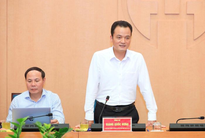 Phó Chủ tịch UBND tỉnh Lào Cai Giàng Quốc Hưng phát biểu. Ảnh: Hồng Thái