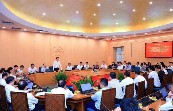 Quang cảnh cuộc làm việc. Ảnh: Hồng Thái