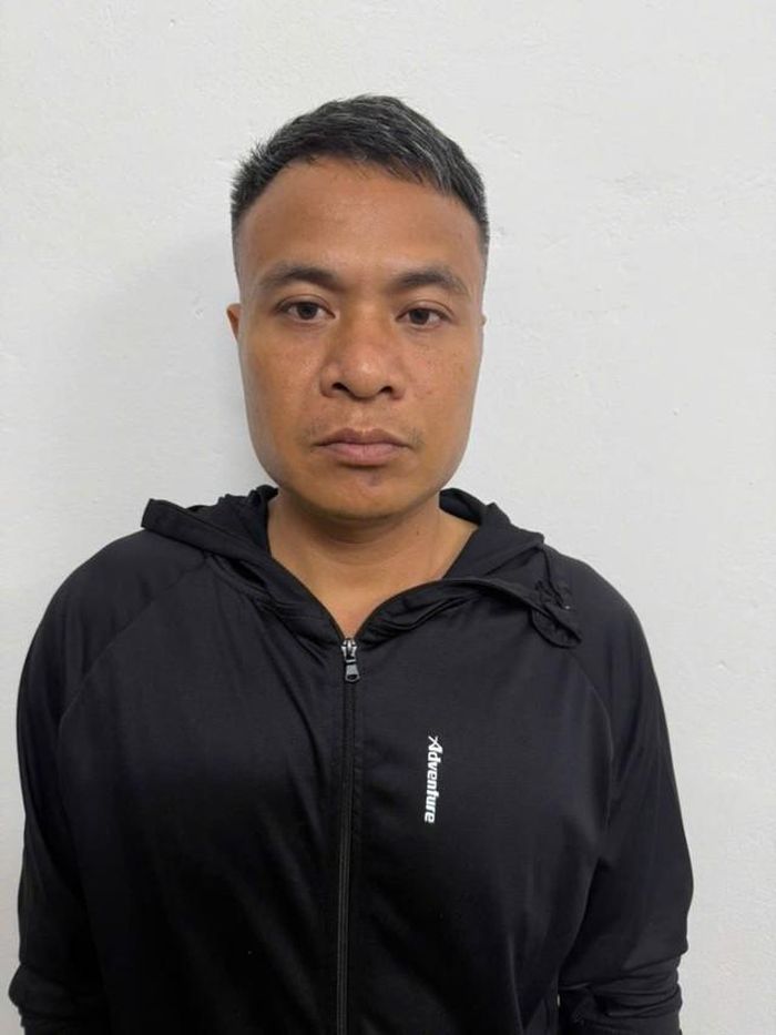 Đối tượng Nguyễn Văn Quỳnh tại cơ quan công an - (ảnh CAPT).